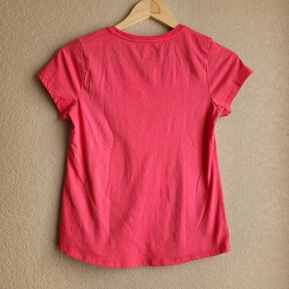 Wonder Nation Coral pink solid short sleeve shirt Size XL 14-16 - Picture 4 of 5